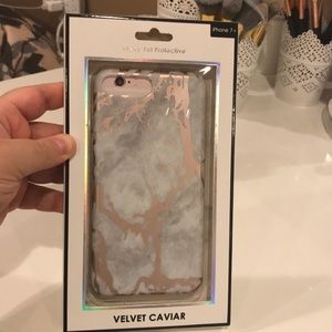 Velvet caviar marble rose gold phone case 7+/ 8+